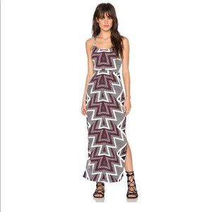 Free People Dress Maxi Slit Slubby Crinkles Serves You Right Women's Size 0